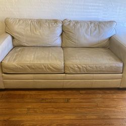 Leather Sleeper Sofa