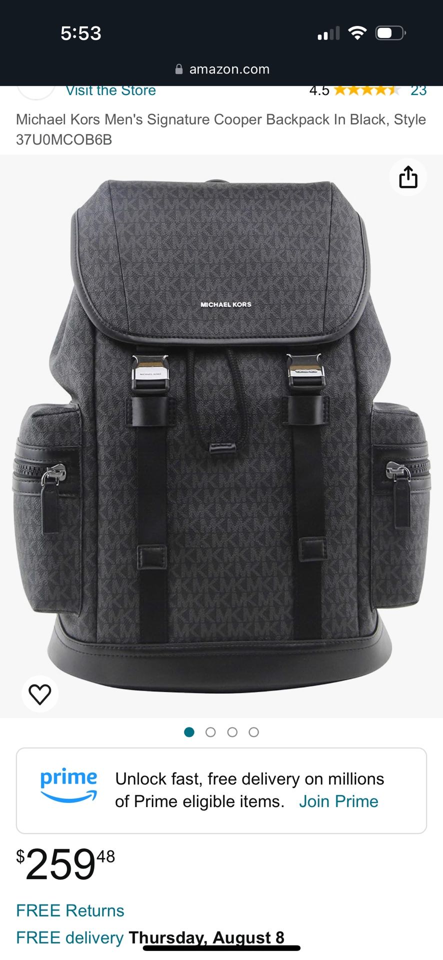 Michael Kors Men’s Backpack
