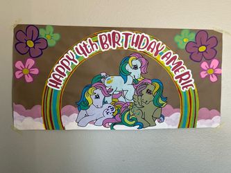 Hand-painted banner