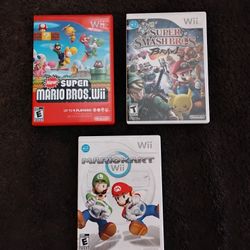 Mario Kart,Mario Bros. Super Smash Bros. Games For Nintendo WII