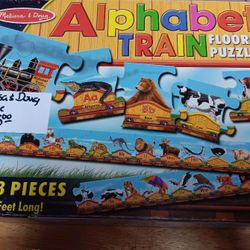 Puzzle- Alphabet Train Floor Puzzle- Vintage