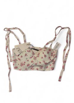 Zara floral corset top