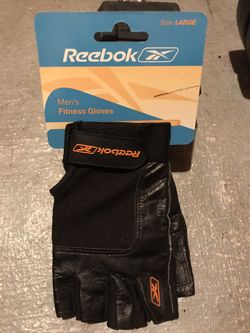 Reebok adult fitness gloves large