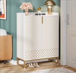 XK00465 Modern Shoe Cabinet with Doors, 5-Tier Modern Shoe Rack Organizer