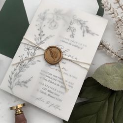 Wax Seal Kit, Vellum Wrap And String Included!! 