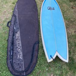 Surfboard short board with bag