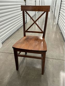 4 Pottery Barn solid wood chairs!