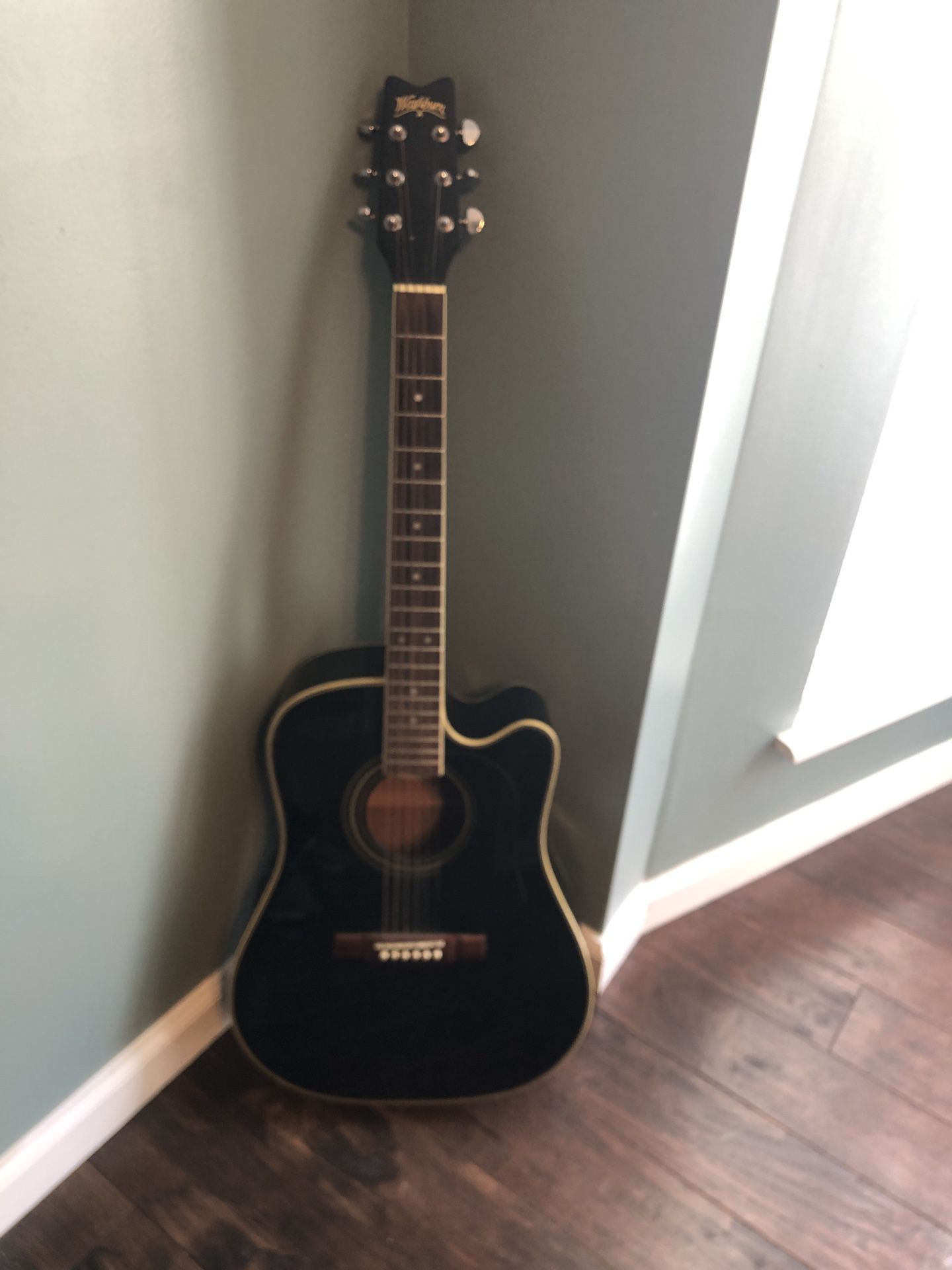 Wasburn Acoustic with Pick-Up and Hard Case