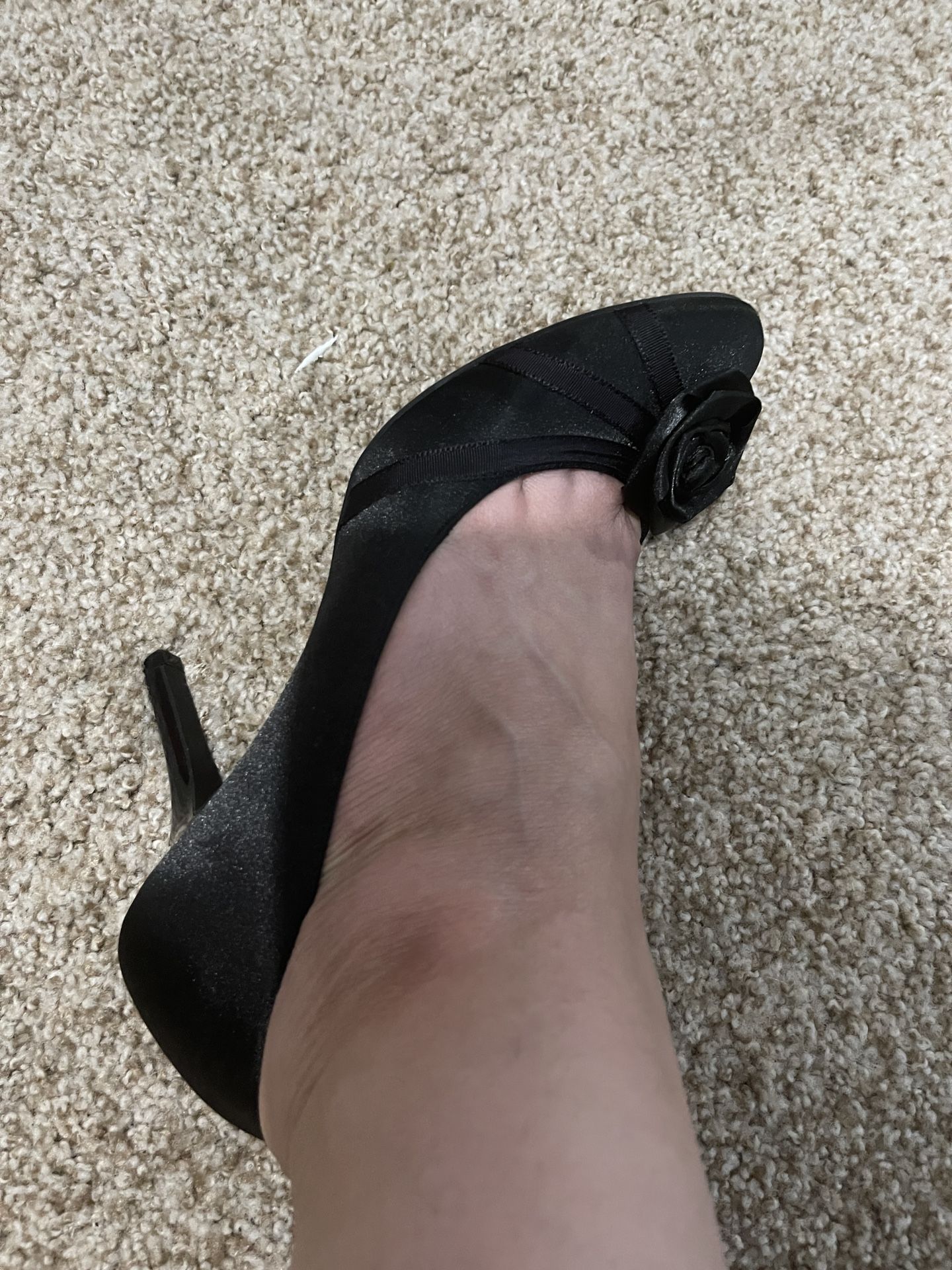 Women Black Formal High Heel Shoes