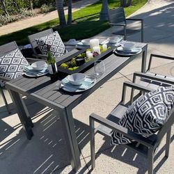 Aluminum Polywood Outdoor Tables & Chairs - 3 Sizes