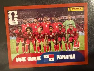Panama team rare Red border World Cup sticker