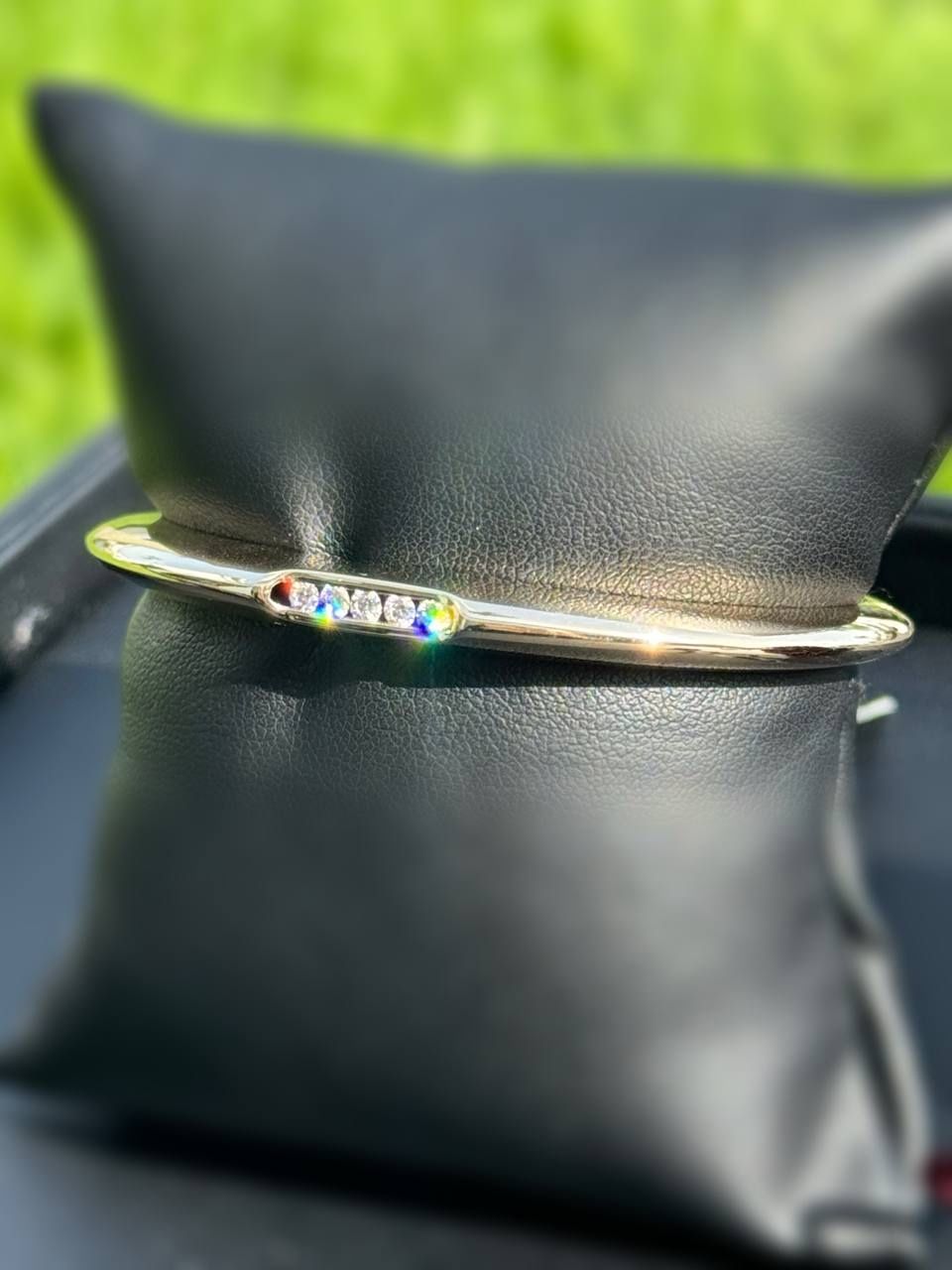 Pascal Lacroix 14k yellow gold 0.3CTW Natural Diamond bangle bracelet 6.75β