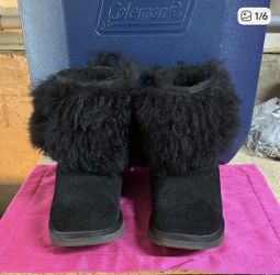 UGG Mongolian Black Fur Lined Boots