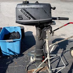 Nissan 5 HP 2 Stroke Outboard , Ready To Go