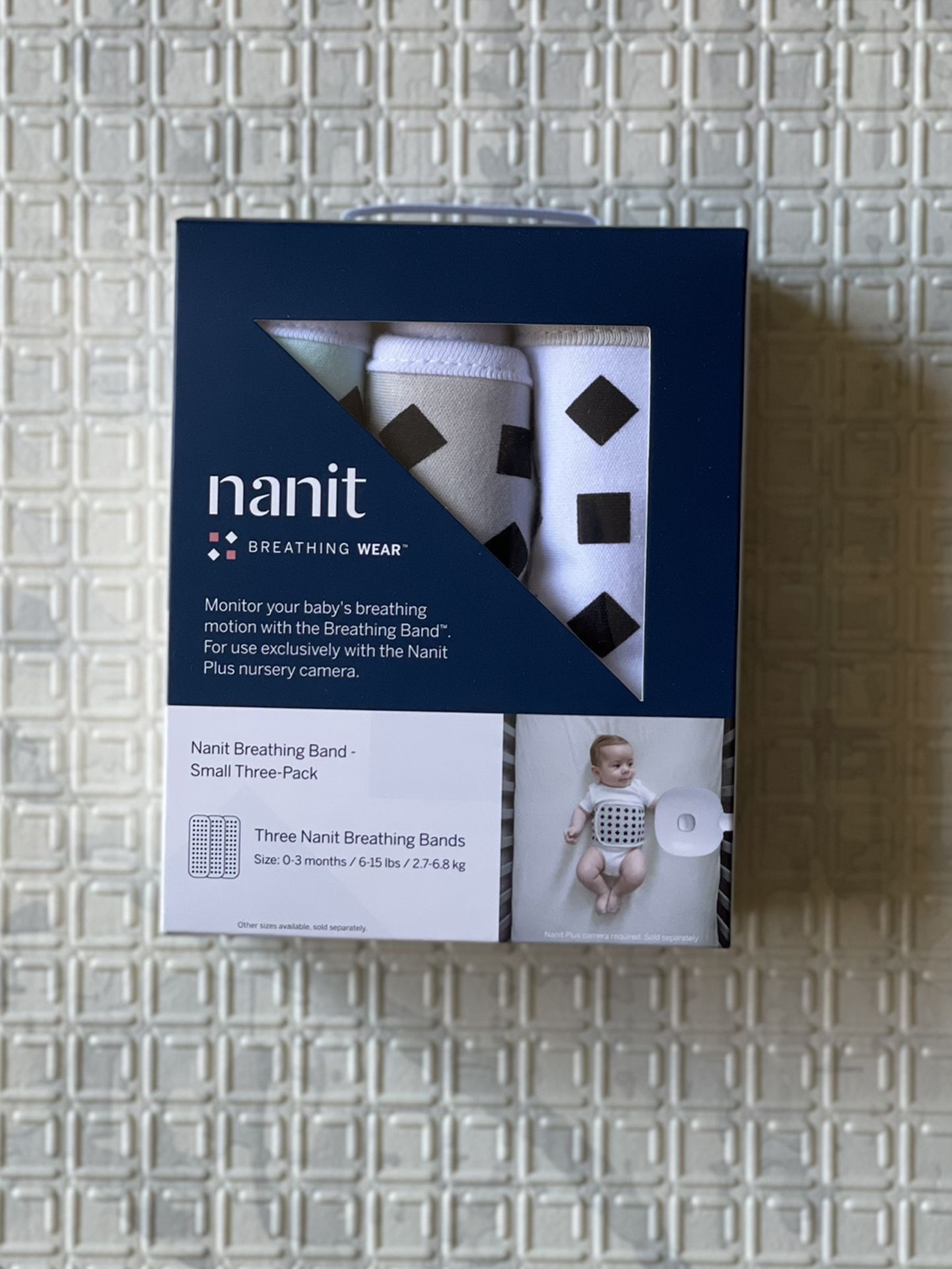New Nanit Breathing Wear Band 3 Pack