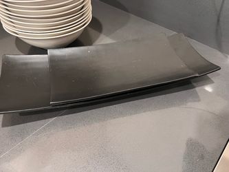 Rectangular serving plater