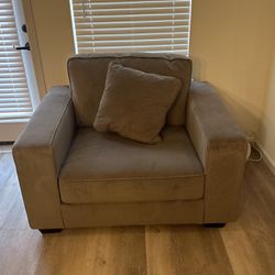 Loveseat, Ottoman, And Oversized Chair For Sale 