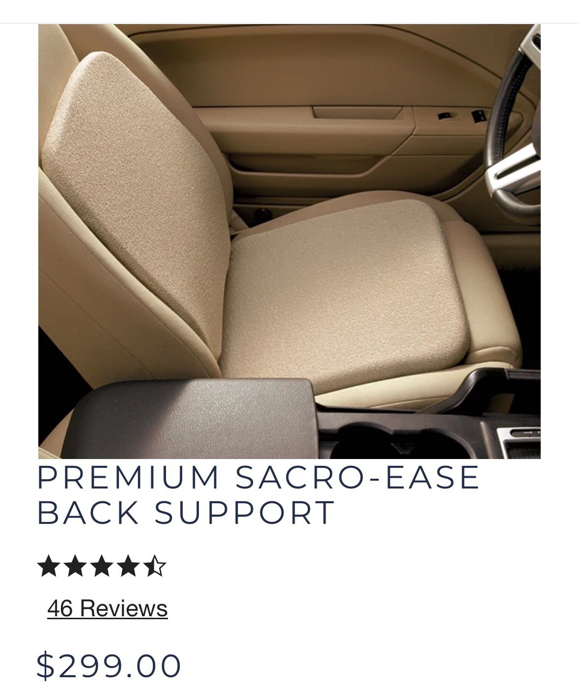 Premium Sacro-Ease Back Support
