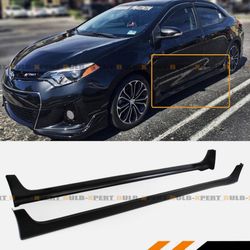 FOR 14-19 TOYOTA COROLLA LE S SE XSE 4DR SEDAN JDM SIDE SKIRT EXTENSION SPLITTER