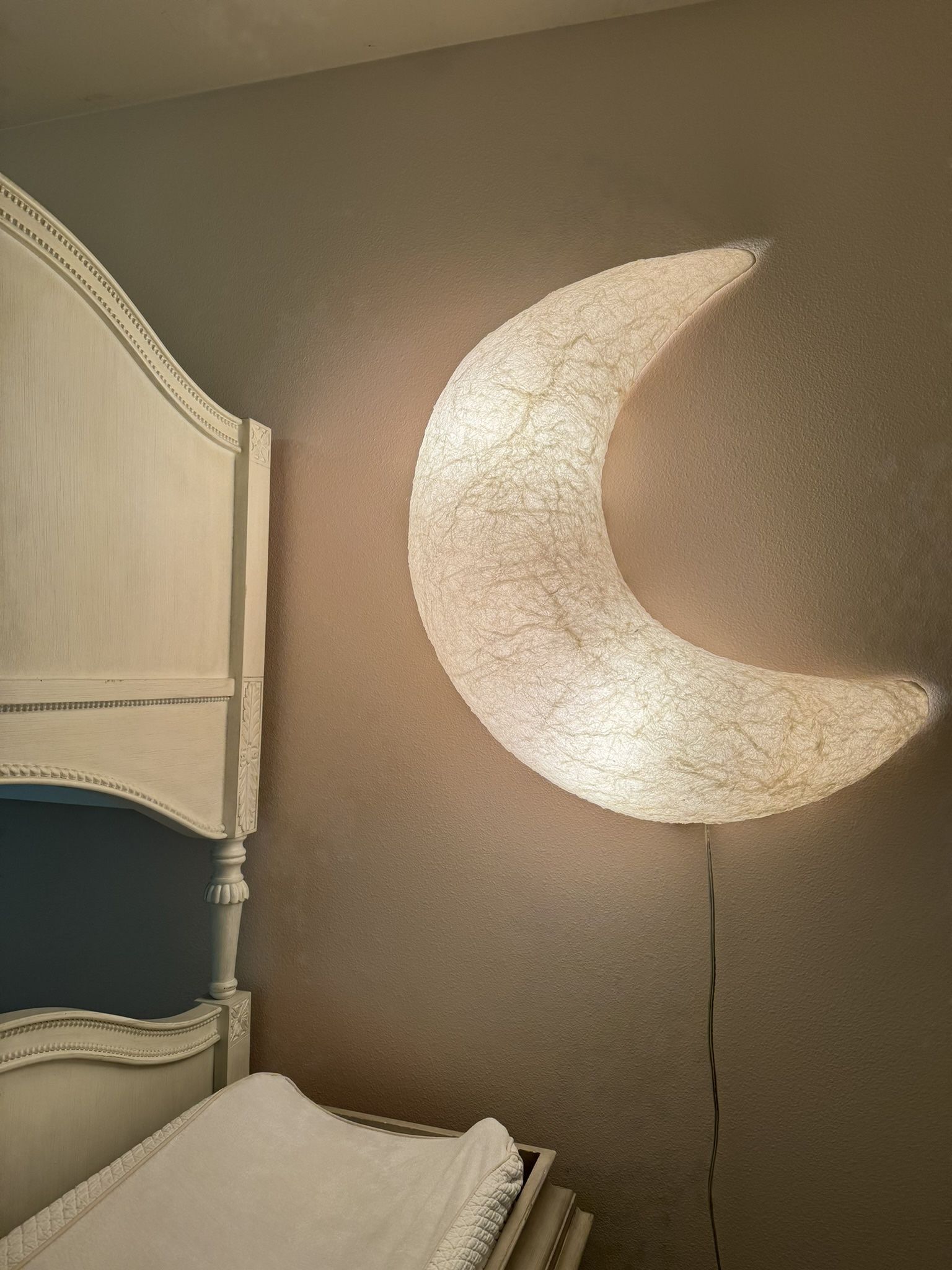 Pottery Barn Kids Paper Mache Light Up Moon