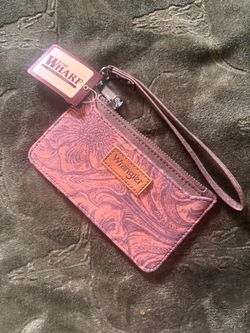 Wrangler Embossed Wristlet Wallet