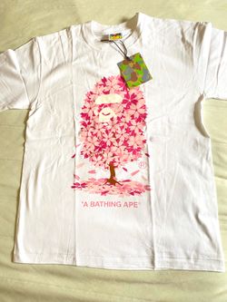 Bape x Sakura Cherry Blossom Tee White - Size S