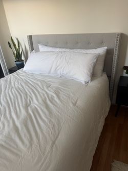 Queen size bed  with frame