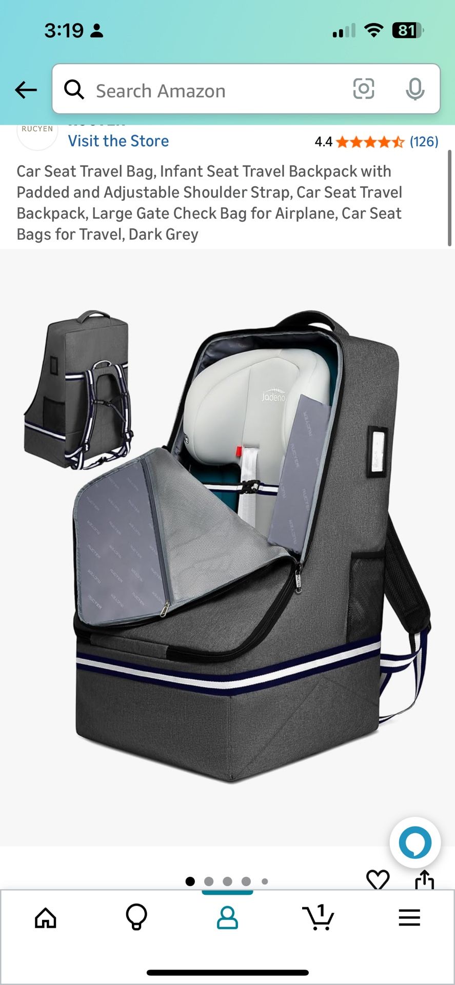 Car Seat Travel Bag 