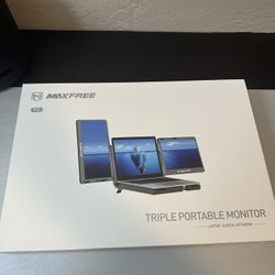 14 inch triple monitor screen extender with 360 screen rotation 