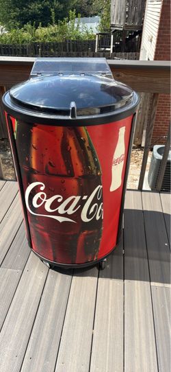 Coca-Cola Party Cooler on Wheels