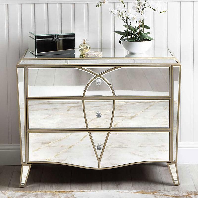 DRESSER MIRROR AND GOLD