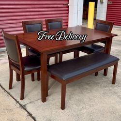 Dining Set Table Bench and 4 Chairs See photos and details