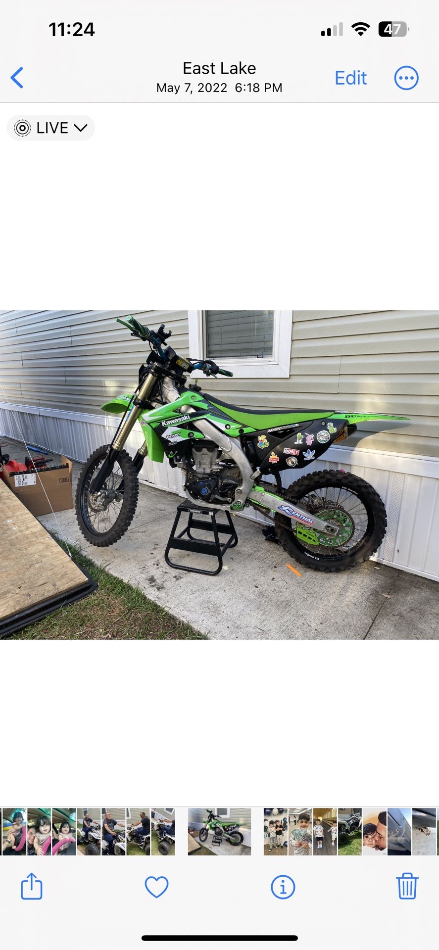 2012 kawasaki kx450f for sale