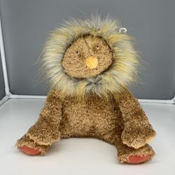 Rare Roty Moulin Le Roly Moulin Bazar Lion Soft Plush Beanie Toy Brown 14”