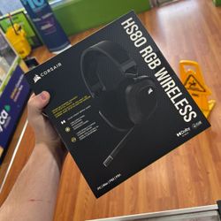 Corsair HS80 RGB WIRELESS Premium Gaming Headset with Dolby Atmos Audio (Low-Latency, Omni-Directional Microphone, 60ft Range, Up to 20 Hours Battery 