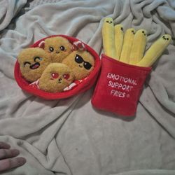 Chicken Nugget and Fries Plushies
