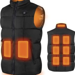 M Size Men’s Heated Vest Outdoor Heating Lightweight Warm Outwear with Battery Pack for Fishing Skiing Hiking Hunting