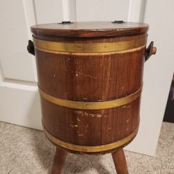 Vintage Sewing Storage Bin