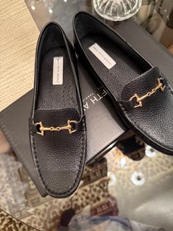 Saks Fifth Avenue women’s leather loafers size 7.5 with box