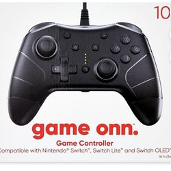onn. onn. Wired Controller for Nintendo Switch - Black