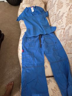 Dickies Royal blue Scrubs Set Top and Pants