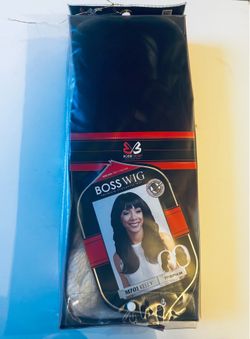 Synthetic Burgundy wig