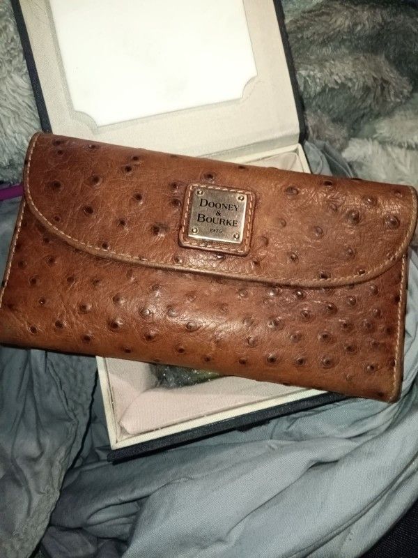 Dooney & Bourke Ostrich Continental Clutch