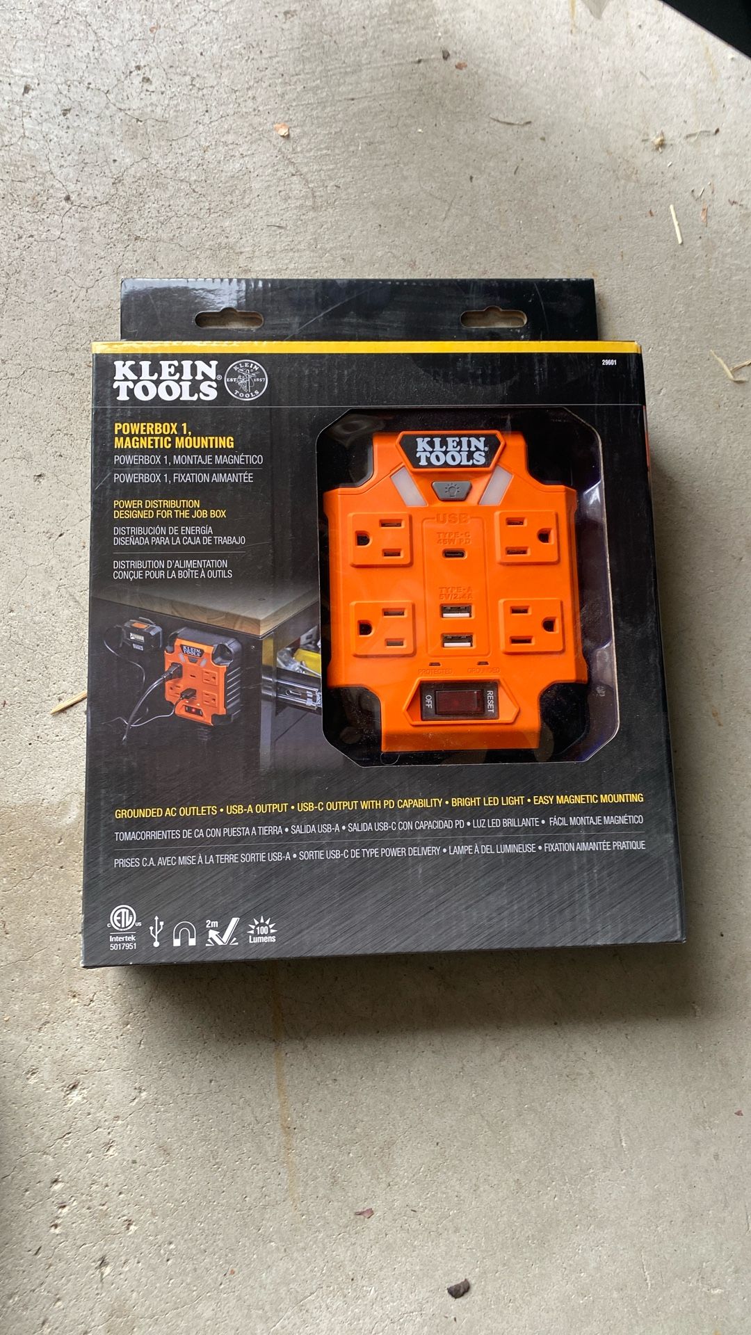 Klein tools Powerbox 1 Magnetic Mounting 