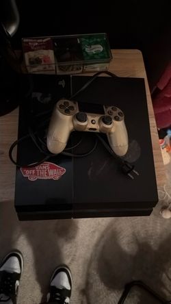 PS4 with controller