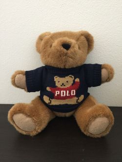 Ralph Lauren stuffed polo teddy bear