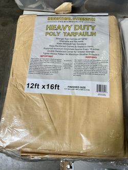 12x16ft Heavy Duty Poly Tarpaulin 