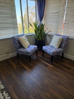 Two accent chairs