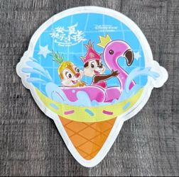 New Collectible Chip 'n' Dale Flamingo Sticker from Shanghai Disney Resort