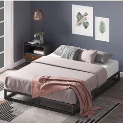 New King Size Platform Bed Frame 6 Inch